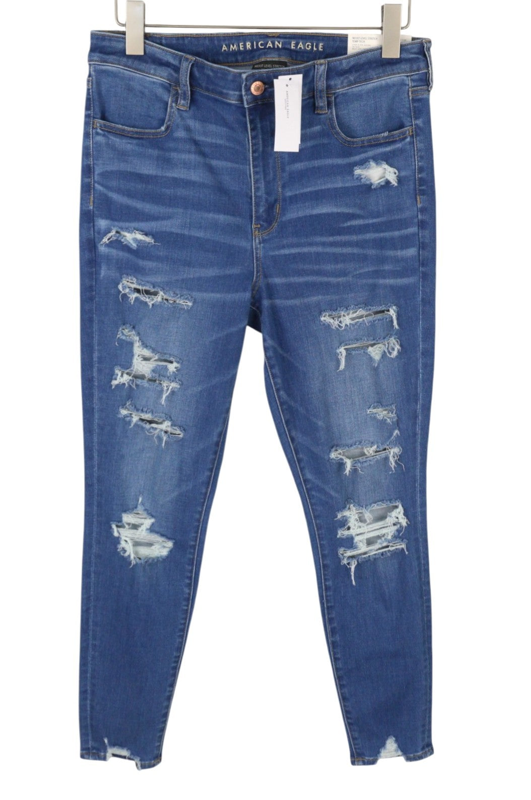 American Eagle Outfitters Temp Tech Jeggings de talle muy alto Mujer Vaquerosazul