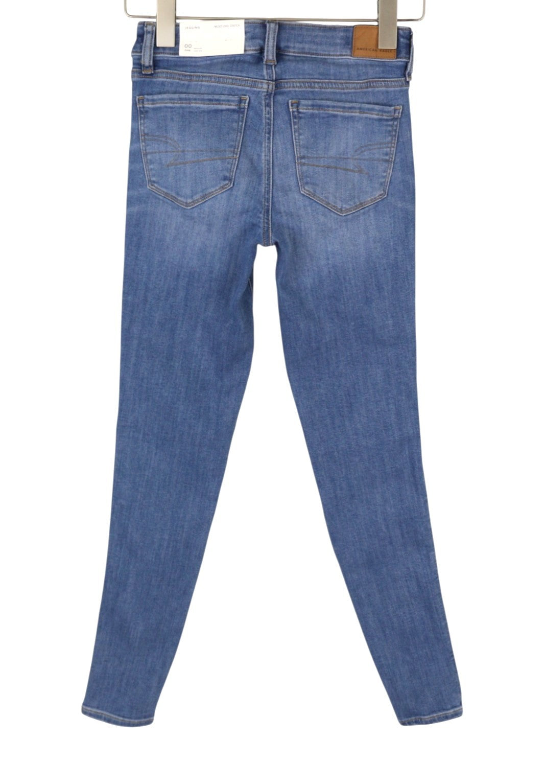 American Eagle Outfitters Jegging Brilliant Blue Jeans pentru femei stretch