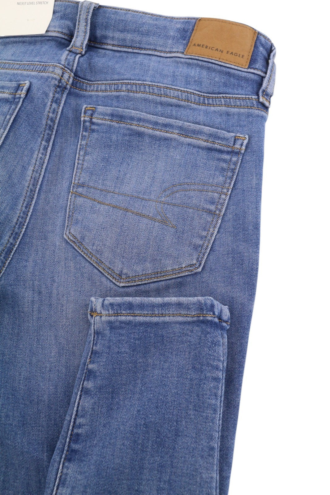 American Eagle Outfitters Jegging Brilliant Blue Jeans pentru femei stretch