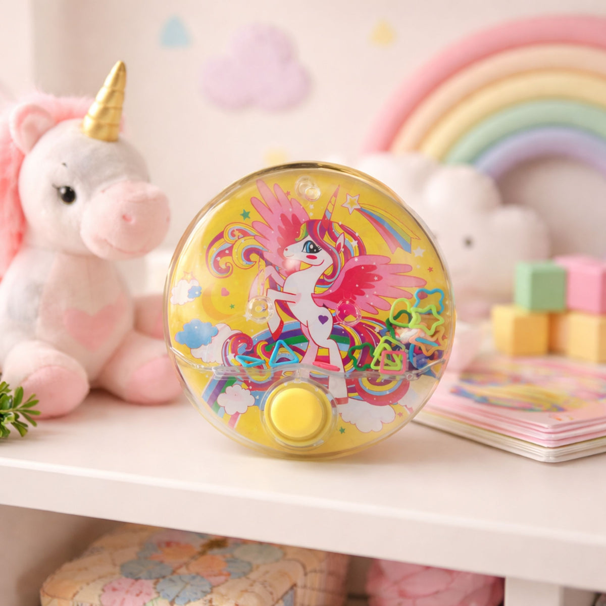 Water Arcade Game Unicorn Colorful Round 10 Cm