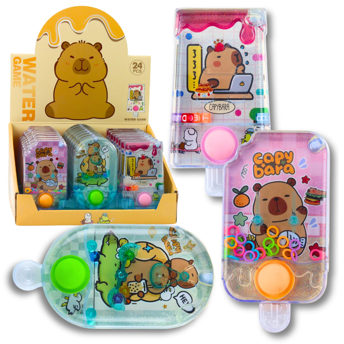 Jogo de fliperama aquático em formato de picolé Capivara Mix