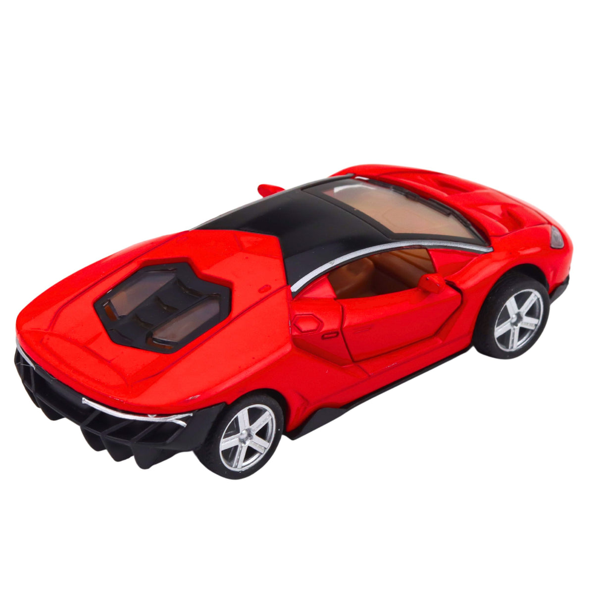 Sports Car Metal Opening Doors Lights Sounds Red 1:32