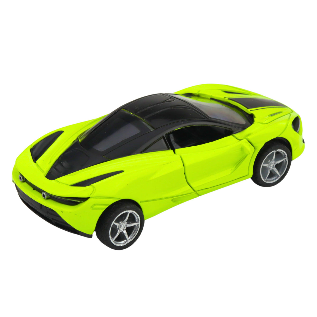 Sports Car Metal Drive Lights Sounds Green 1:32