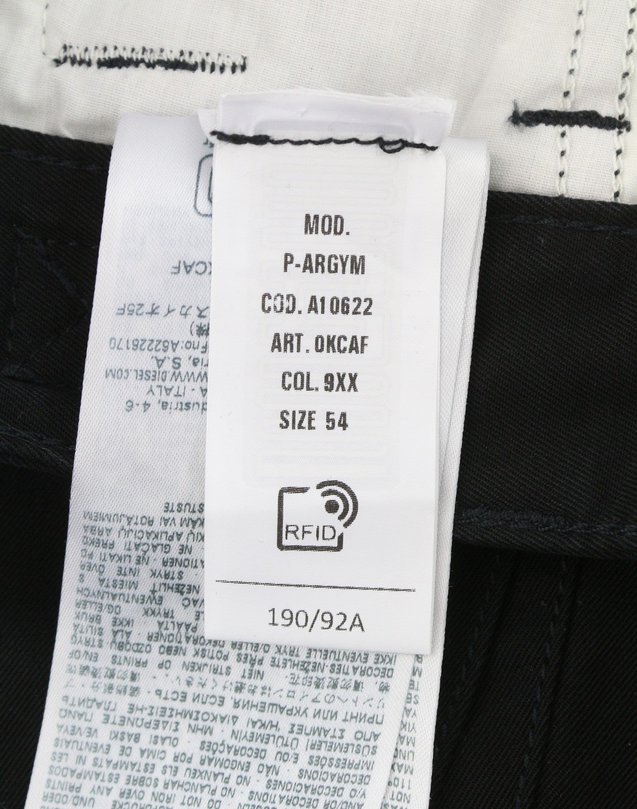Diesel P-argym herrebukserw37 sorte rummelige knæ Cargo Rrp225