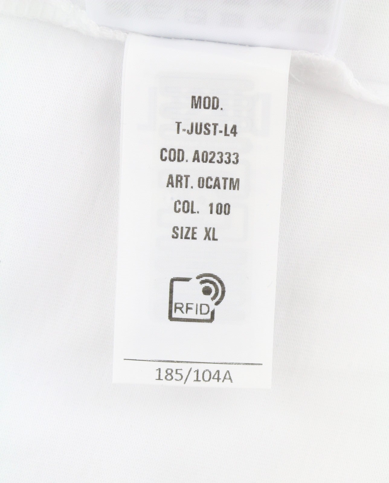 Diesel T-just-l4 Men T-shirtwhite Cotton Tricot Crew Neck Short Sleeve