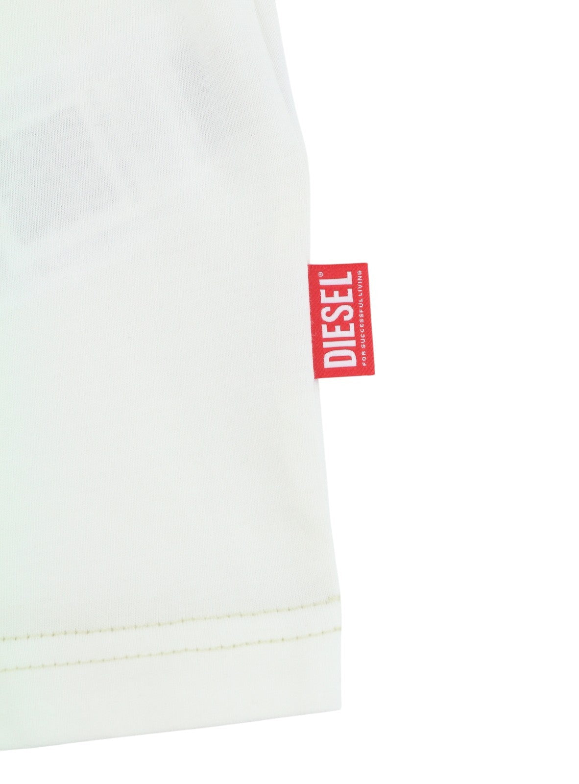 Diesel T-boxt-circle T-shirt da uomo bianca girocollo oversize a maniche corte