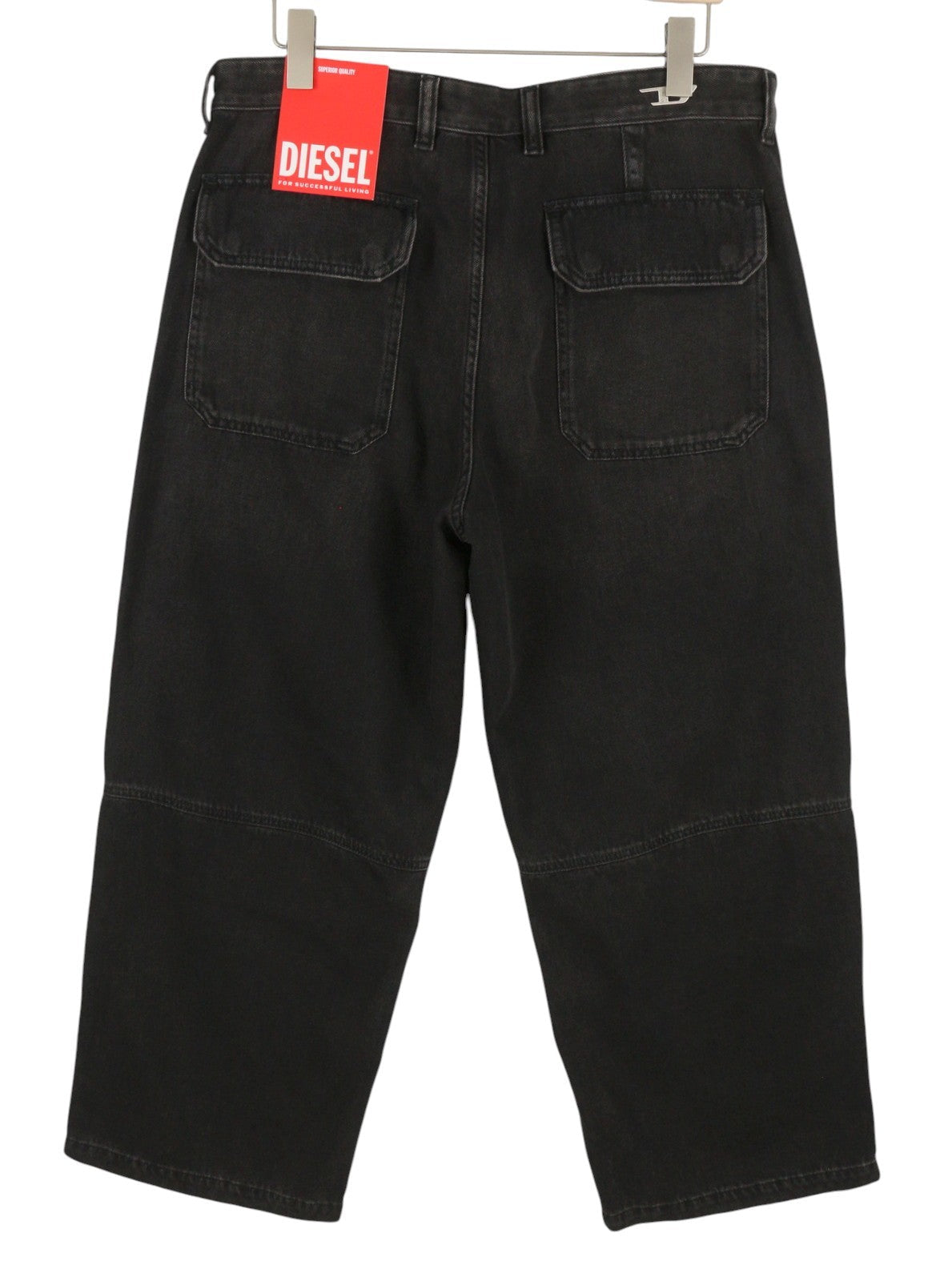 Diesel D-shift 09j96 Herre jeanssort Relaxed Fit Wide Ben Unisex Rrp325