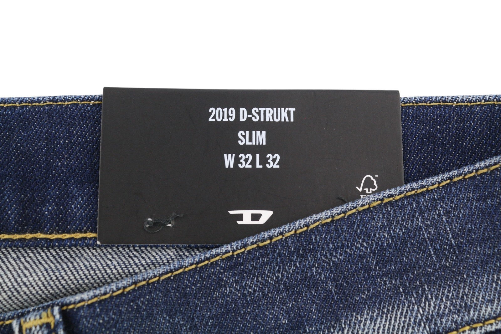 Diesel 2019 D-strukt R917i Men JeansBlue Faded Distress Slim Rrp195