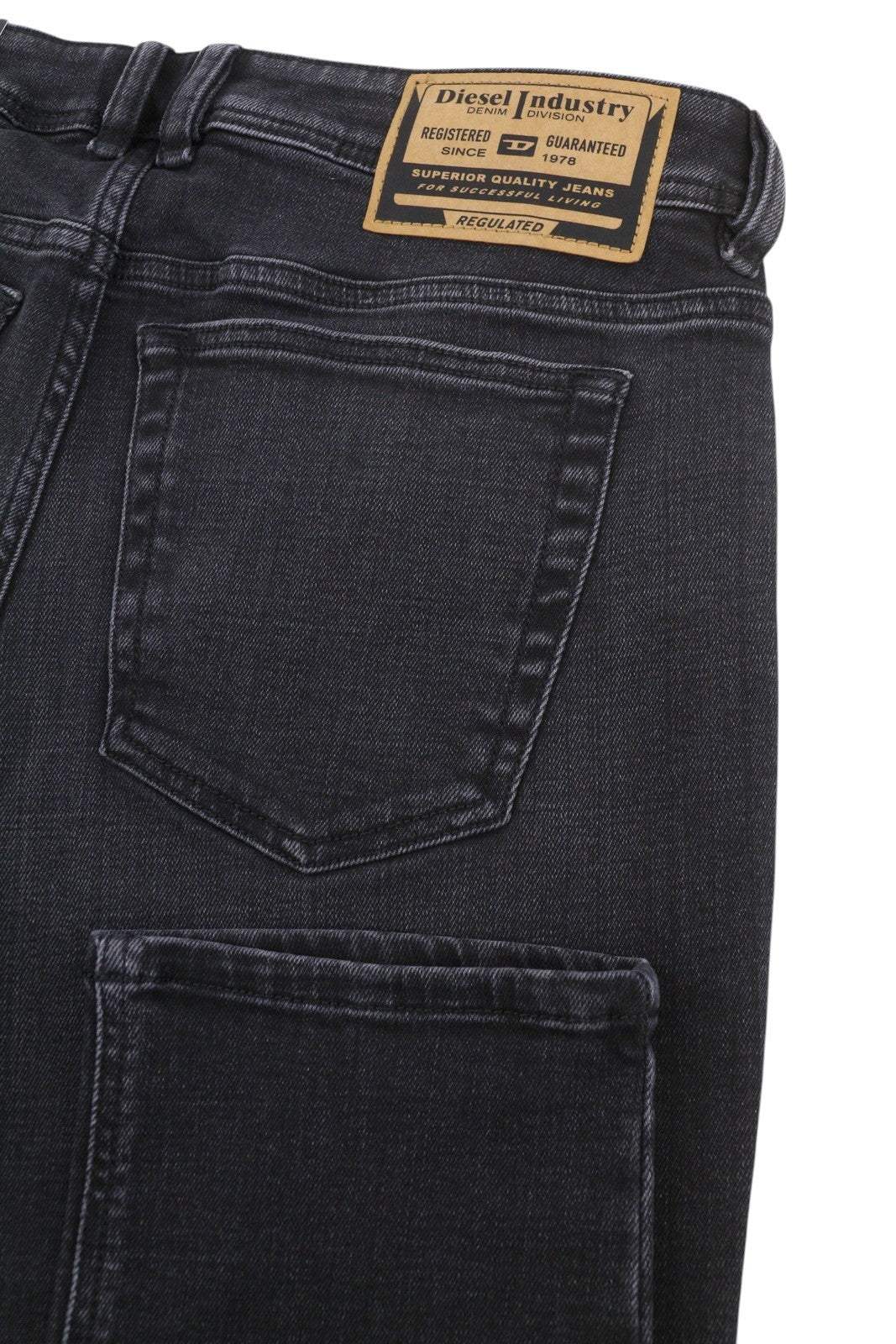 Diesel 1979 Sleenker R9g61 Muži Džínové černé Vousy Vybledlé Skinny Rrp150