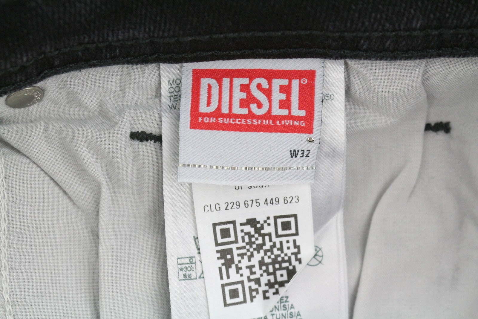 Diesel 1979 Sleenker R9g61 Muži Džínové černé Vousy Vybledlé Skinny Rrp150