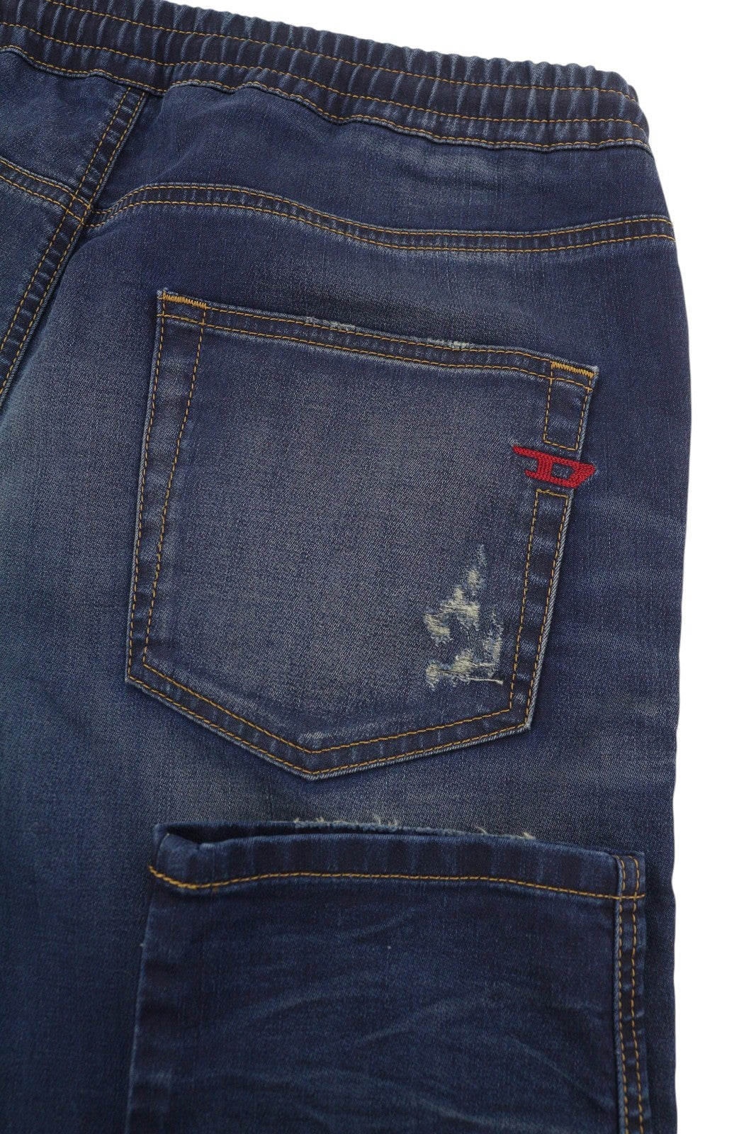 Diesel 2060 D-strukt Jogg 068jd Men JeansBlue Faded Distress Rrp295