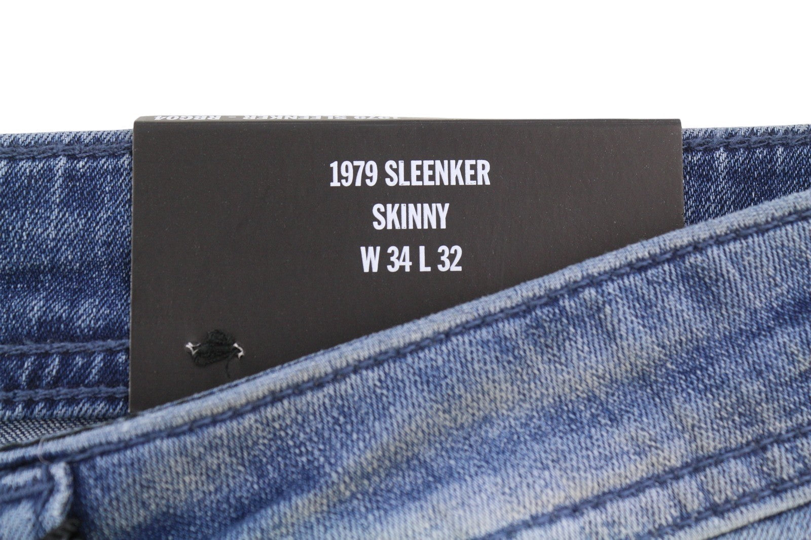 Diesel 1979 Sleenker Rbg04 Muži Jeansblue Distress Faded Skinny Rrp195