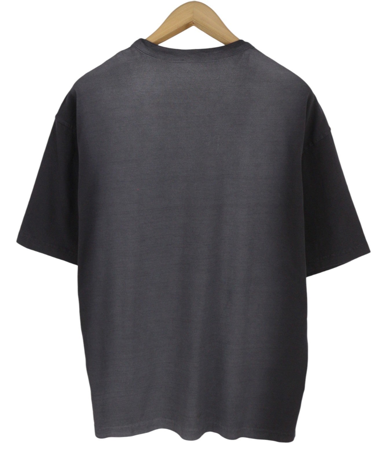 Diesel T-wash-q1 Herre T-shirt, grå falmet mønstret oversized kortærmet