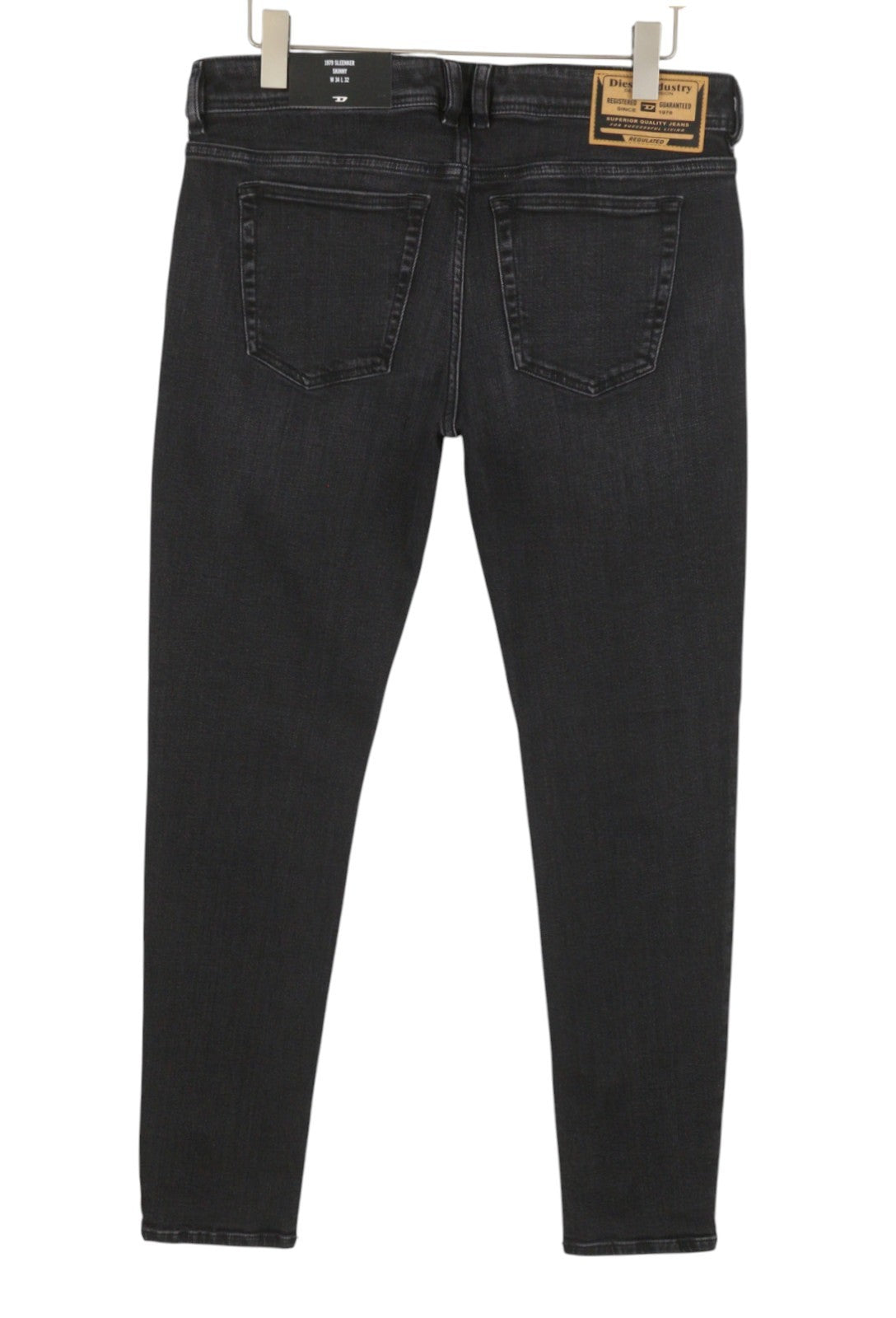 Diesel 1979 Sleenker R9g61 Muži Džínové černé Vousy Vybledlé Skinny Rrp150