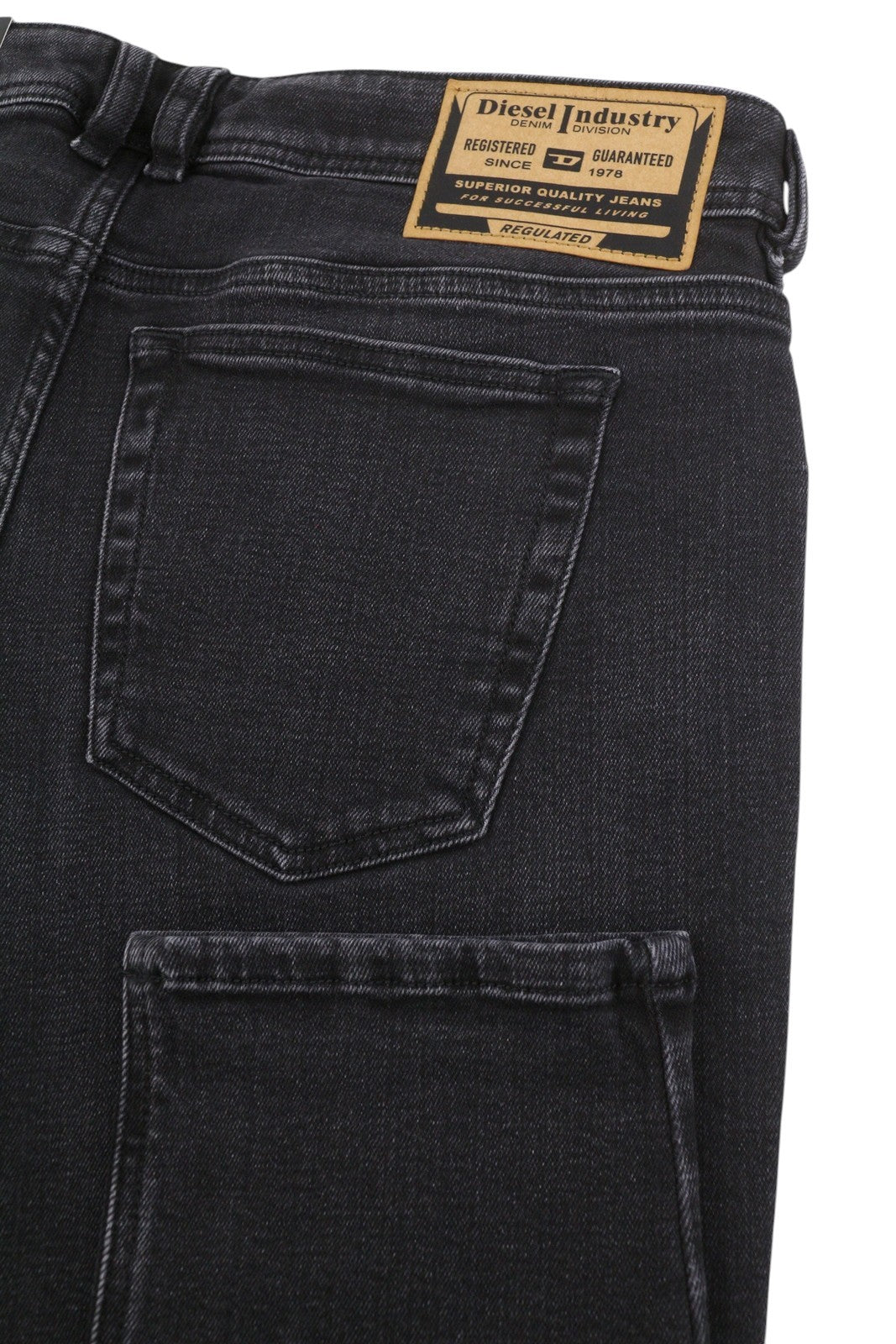 Diesel 1979 Sleenker R9g61 Muži Džínové černé Vousy Vybledlé Skinny Rrp150