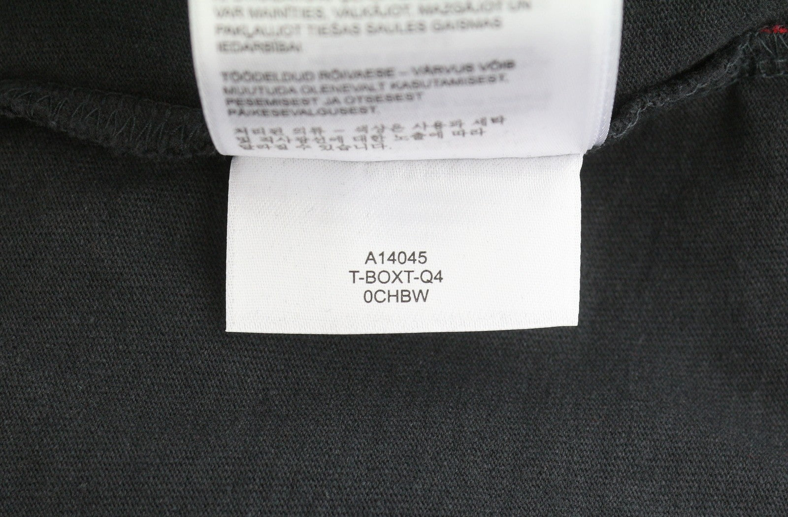 Diesel T-boxt-q4 Mænd T-shirt sort mønstret Oversized Crew Kortærmet