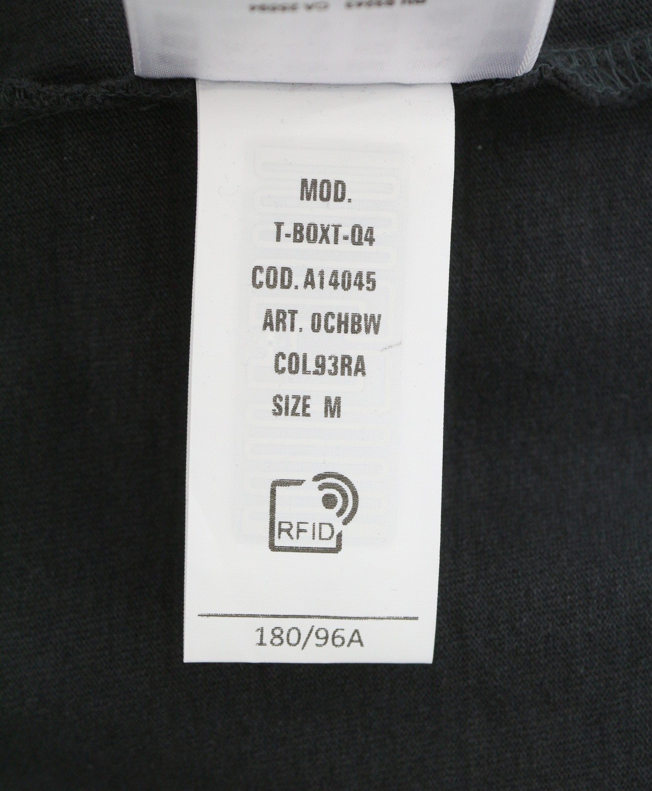 Diesel T-boxt-q4 Mænd T-shirt sort mønstret Oversized Crew Kortærmet