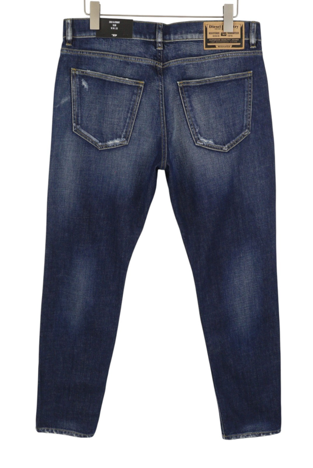 Diesel 2019 D-strukt R917i Men Jeansblue Faded Distress Slim Rrp195