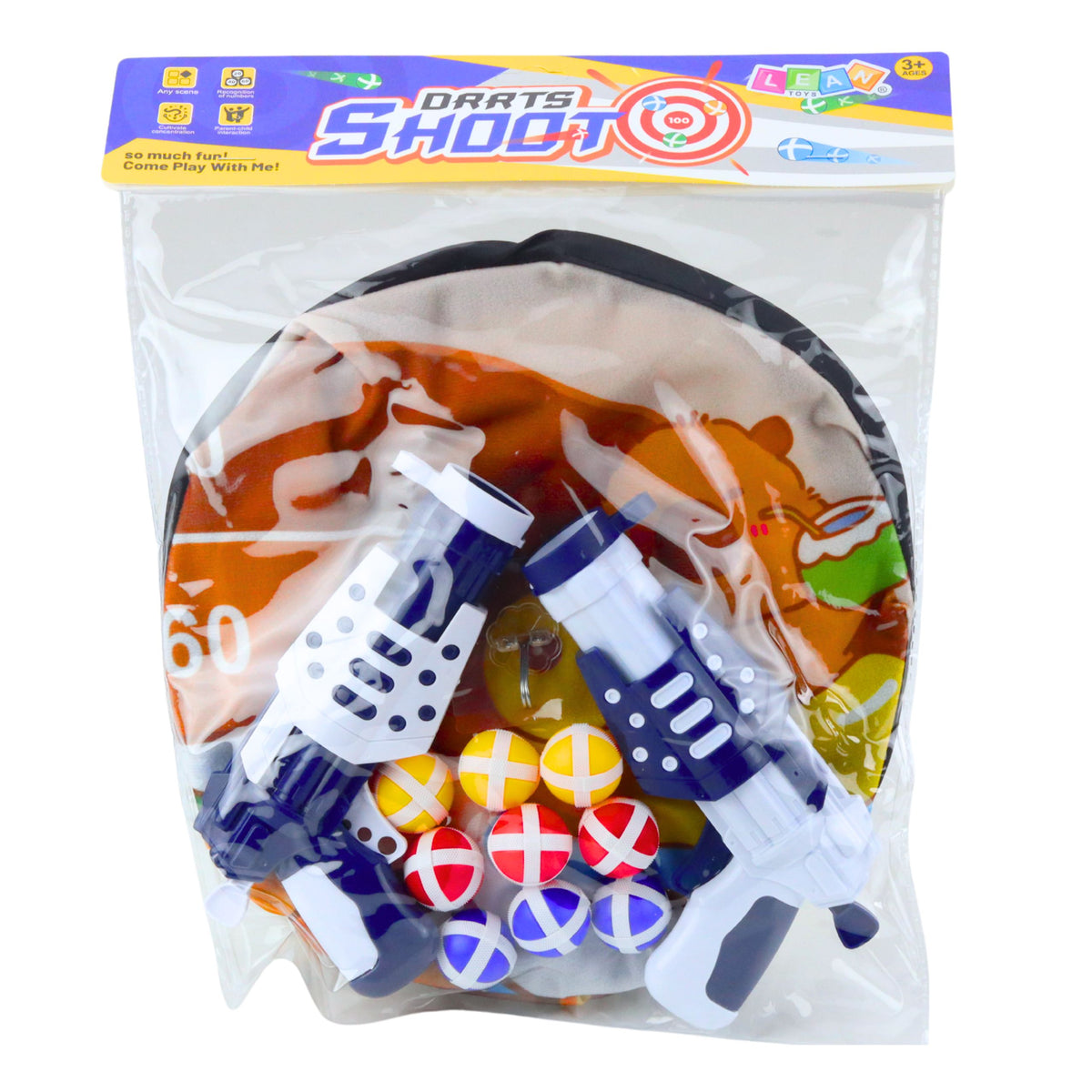 Capybara Dartboard Skill Game Velcro Balls Guns 73.5 Cm