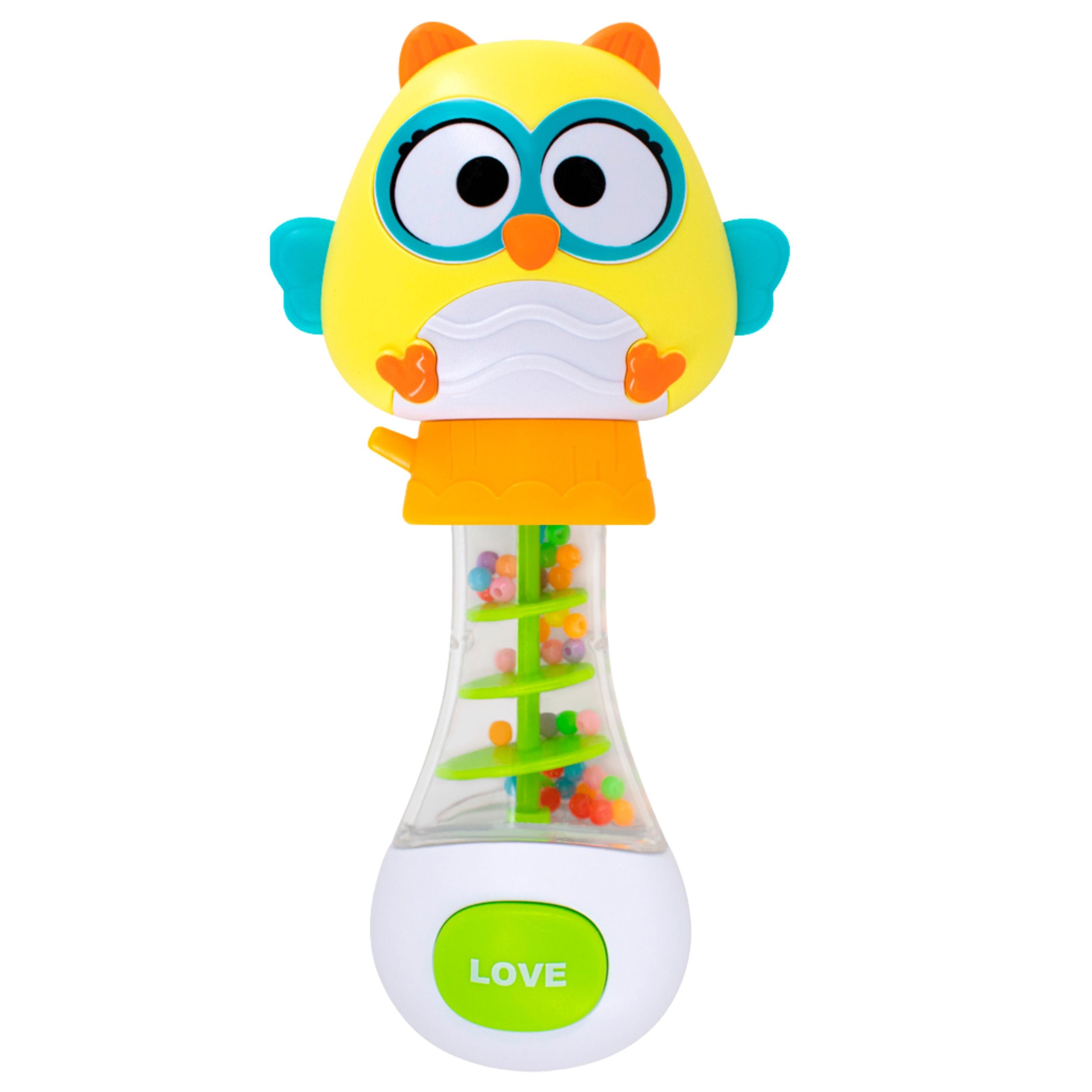 Owl Rattle Toy For Babies With Colorful Balls