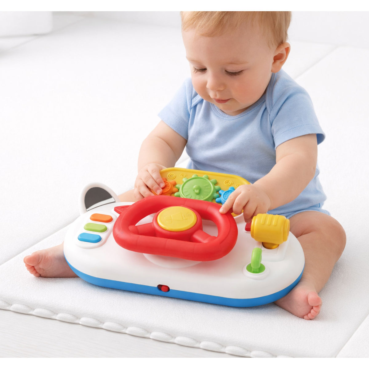 Driving Simulator For Toddlers Interactive Steering Wheel Lights Sounds