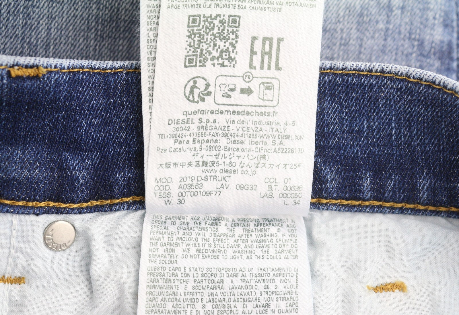 Jeans 2019 D-strukt 09g32