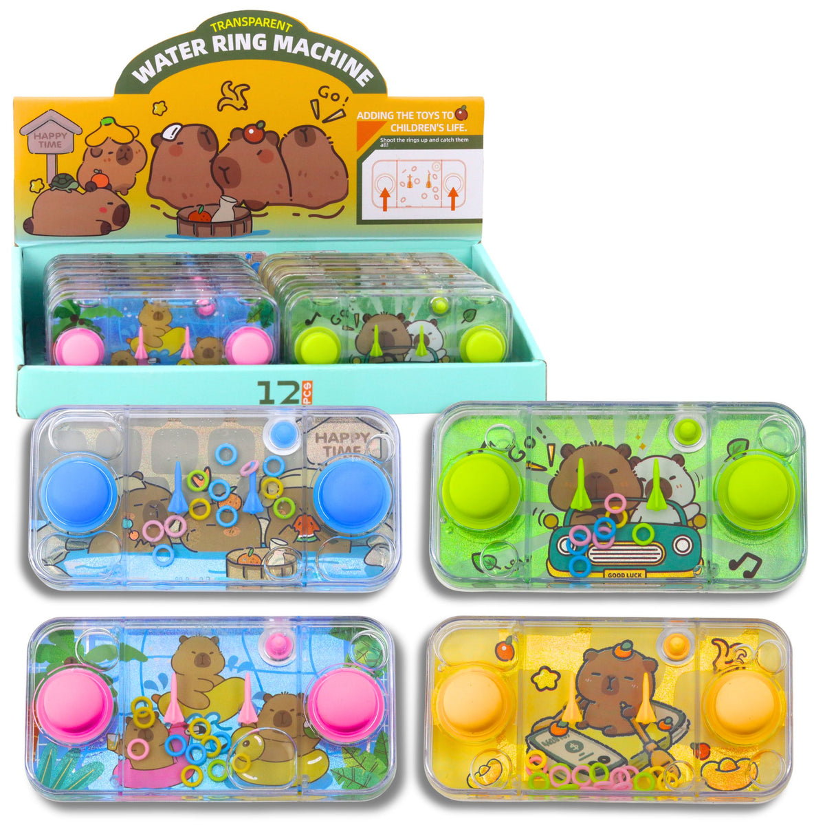 Capybara Water Arcade Game Colorful Circles Mix