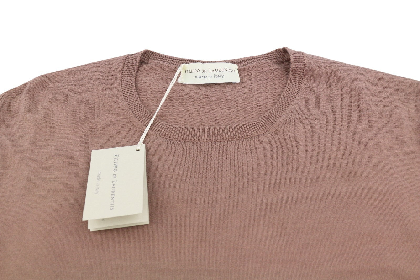 Filippo De Laurentiis Tricou Bărbați It52brown Crew Deck Bumbac Mânecă Scurtă