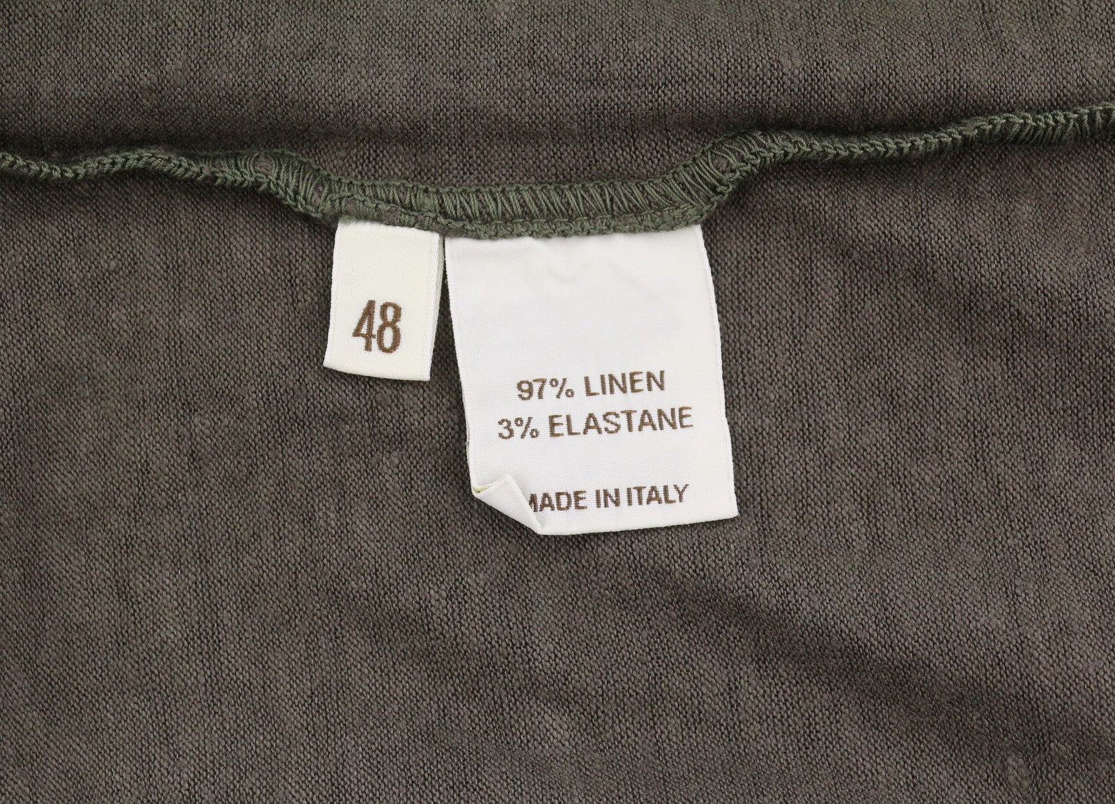 Filippo De Laurentiis Men Polos It48brown Linen Blend Short Sleeve