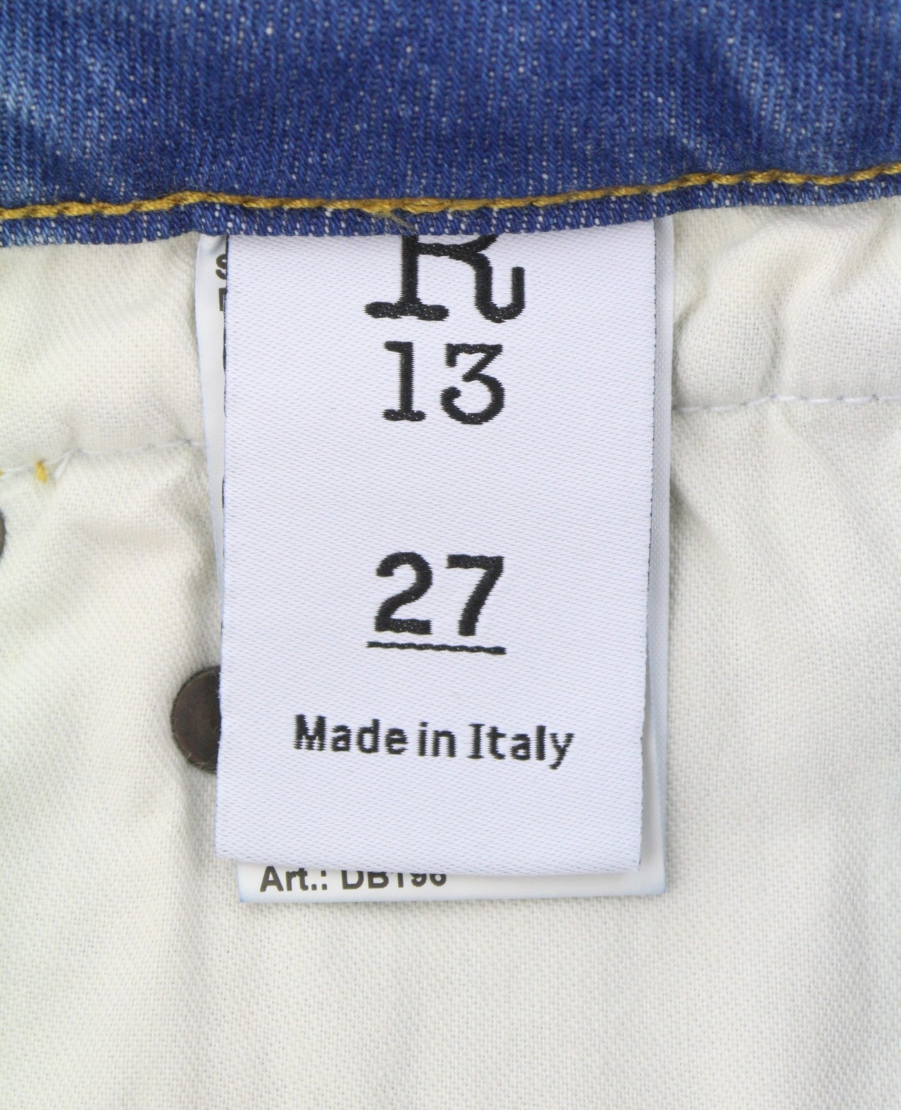 R13 Boy Lige W Rips Dame Jeans 27 Jasper Stretch Cropped Distress Blue Pf26