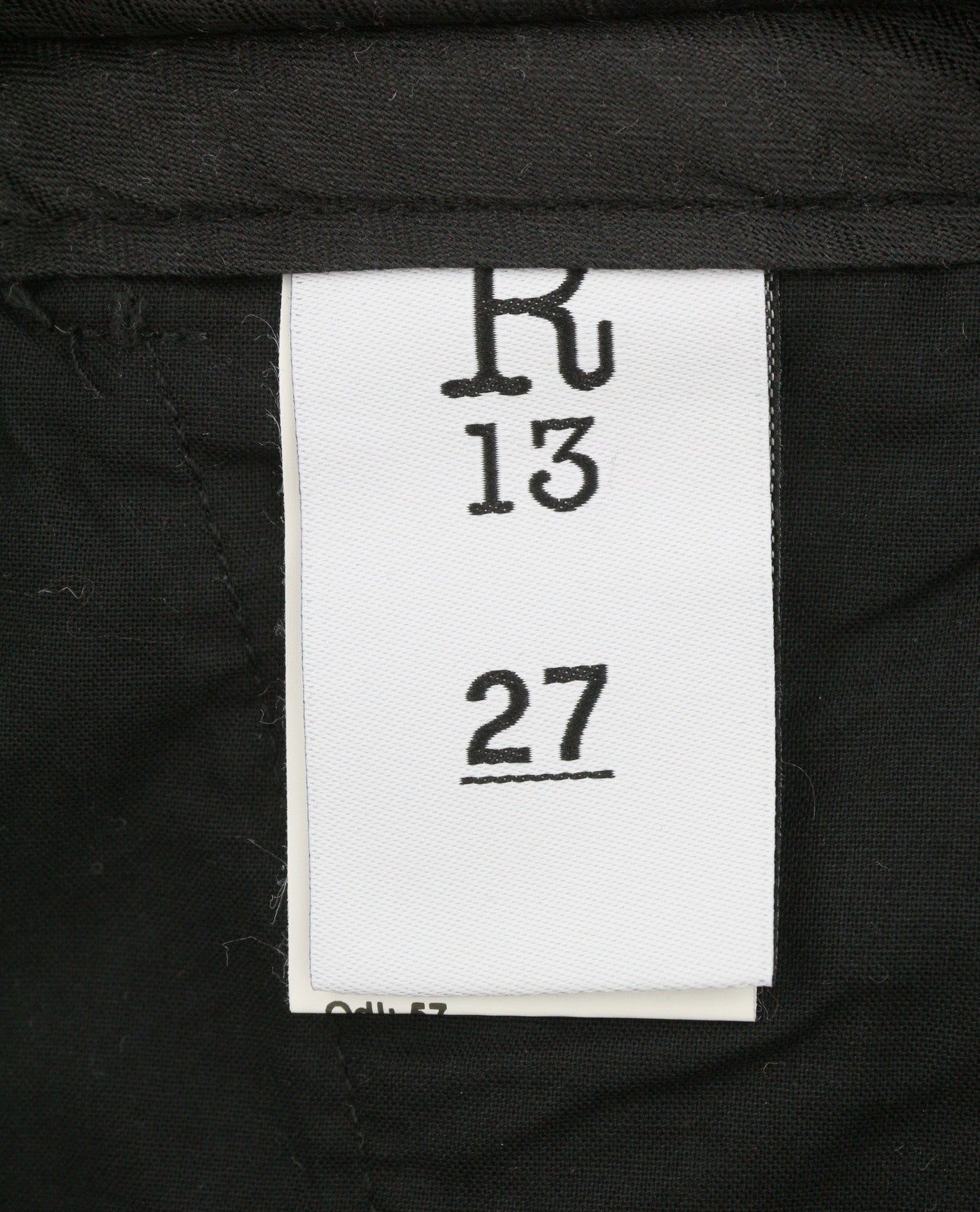 R13 Oversized Crossover Kvinder Shorts 27 Abstrakt Khaki Sort Bandana Ss26 Rrp995