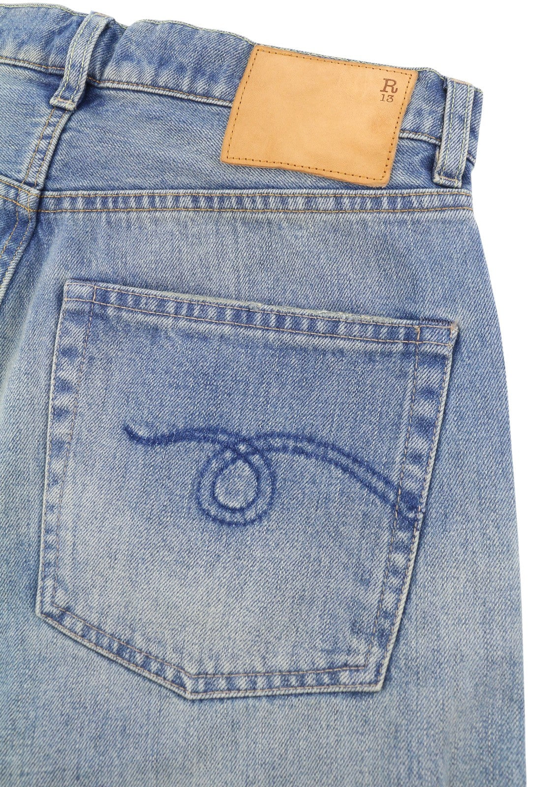 R13 Nina Mujer Shorts 26 Lapis Selvedge Blue Edición Limitada Denim Ss26 Rrp735