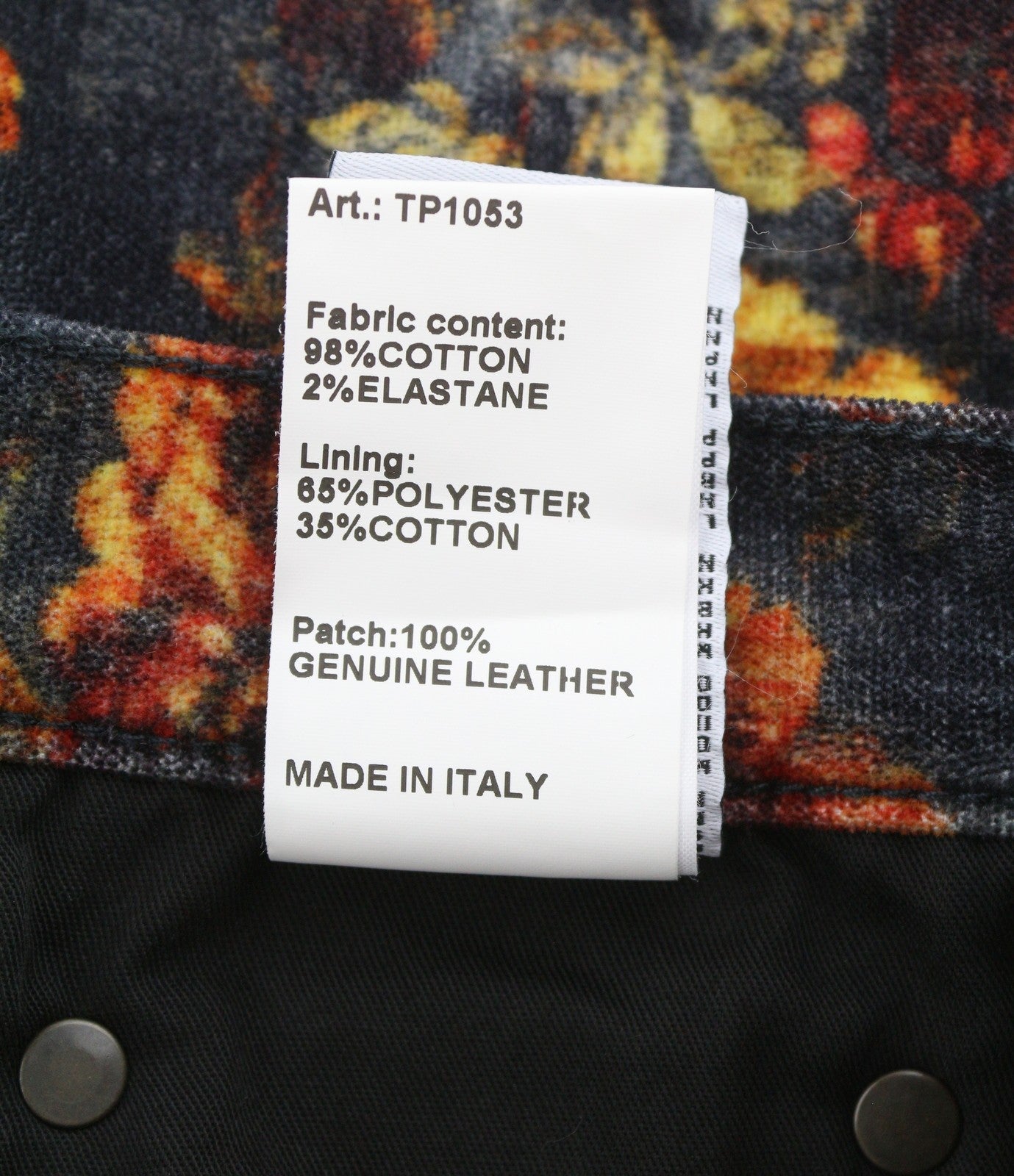 R13 Charlotte női nadrág 27 sötétkék virágos bársony velúr magas emelkedés Rrp895