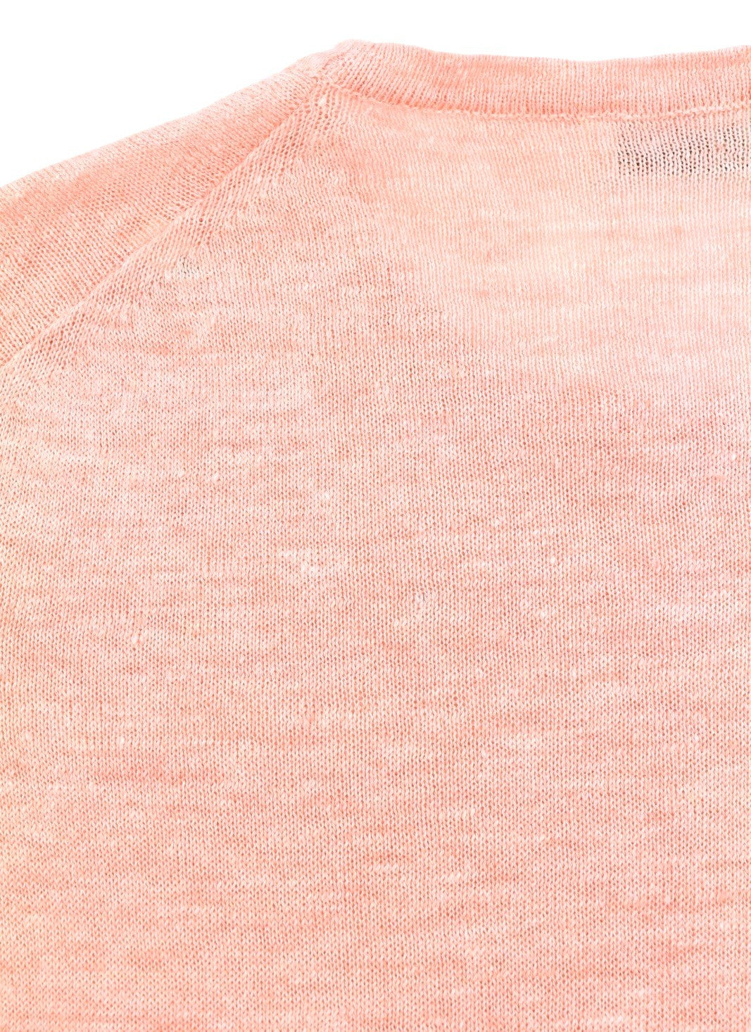 Filippo De Laurentiis Herr T-shirt It48rosa Melange Linne Pocket Kort ärm