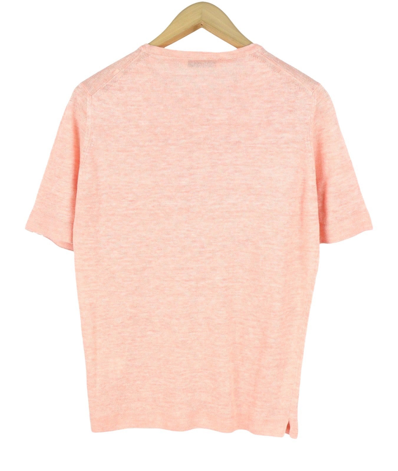 Filippo De Laurentiis Herr T-shirt It48rosa Melange Linne Pocket Kort ärm