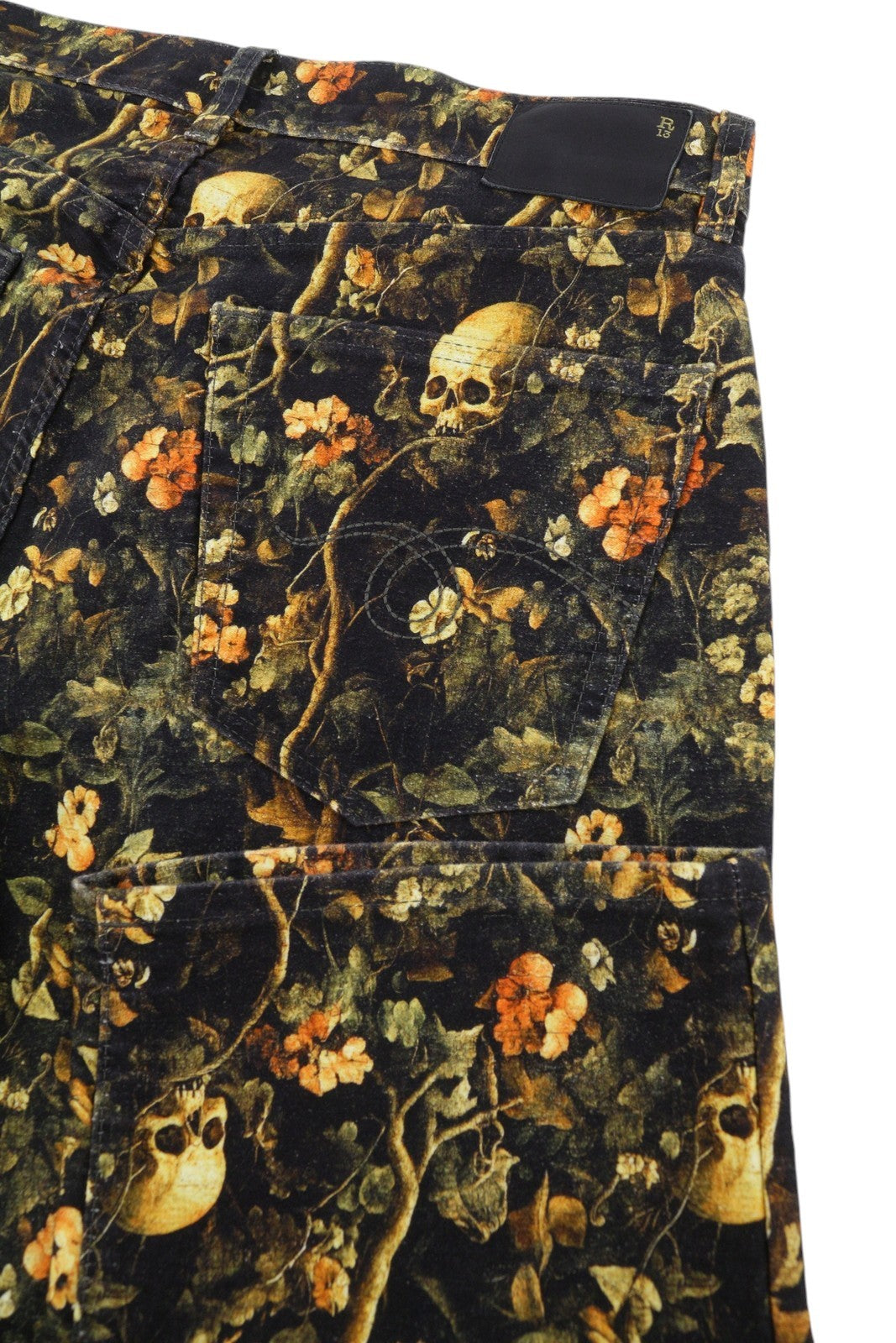 Bríste Mná R13 X-bf 27 Veilbhit Camo Moleskin Cropped