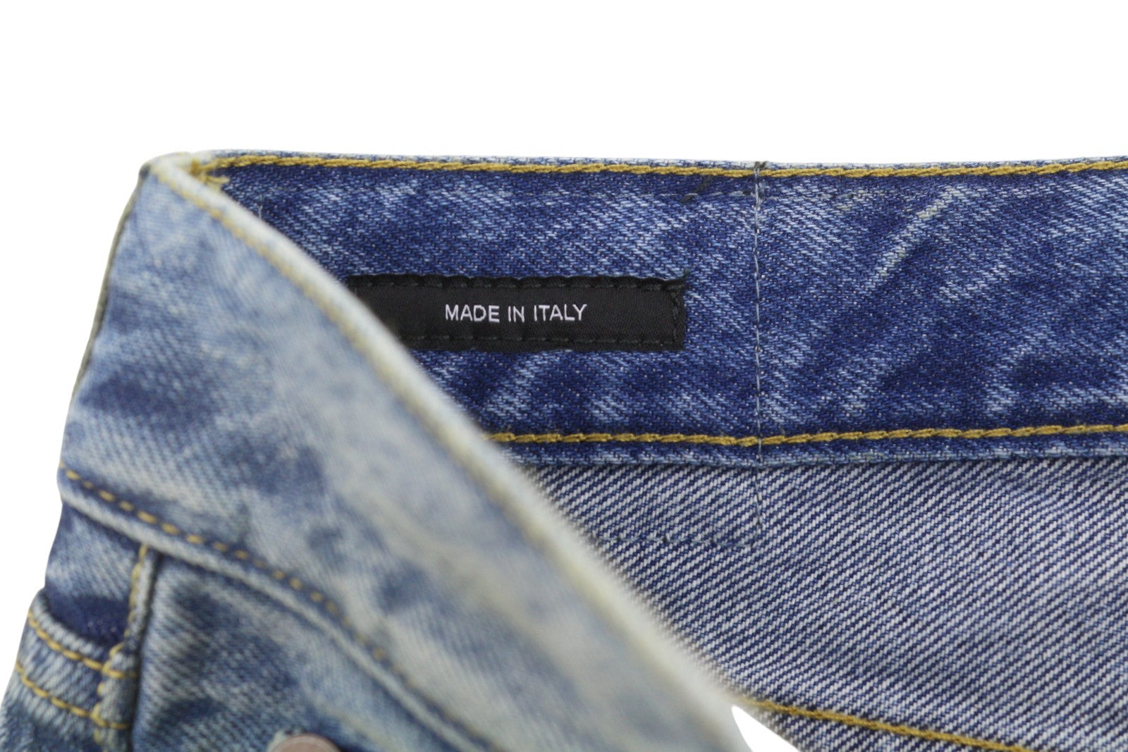 R13 Jeans X-bf con risvolto Donna 31 Jasper Cropped Whiskers Blu sbiadito Pf26