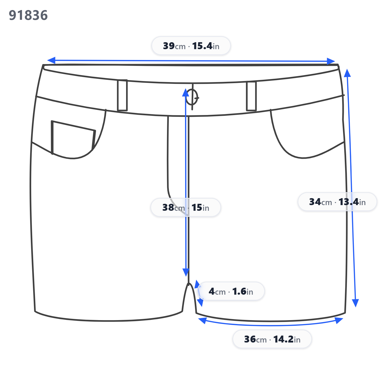 Pantaloncini da donna R13 Double Loop Venti 27 Toni Blu sbiadito baffi piega denim