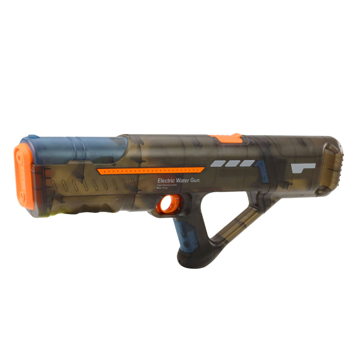 Pistola Ad Acqua Elettrica Fucile Ricaricabile Nera Trasparente 55 Cm