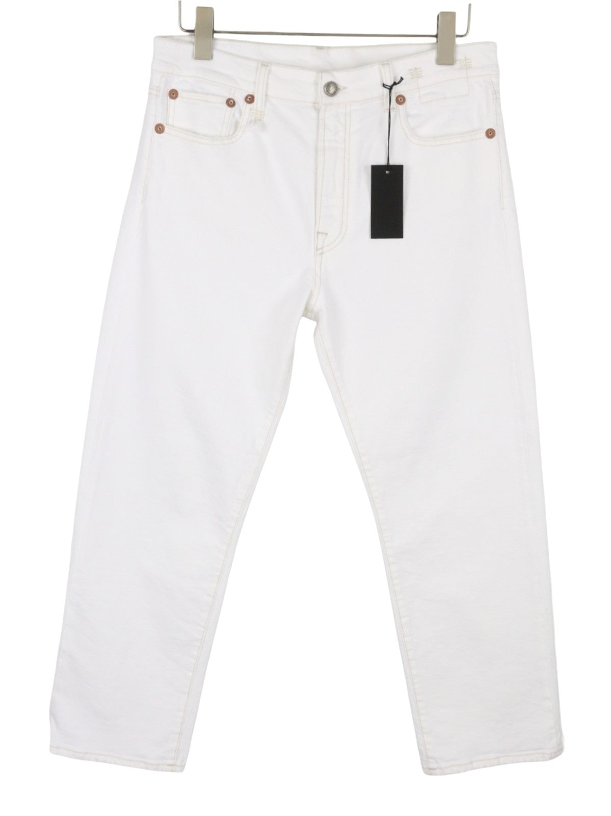 R13 Romeo Mujer Vaqueros 30 Aerin Blanco Stretch Recto Corto Pf26