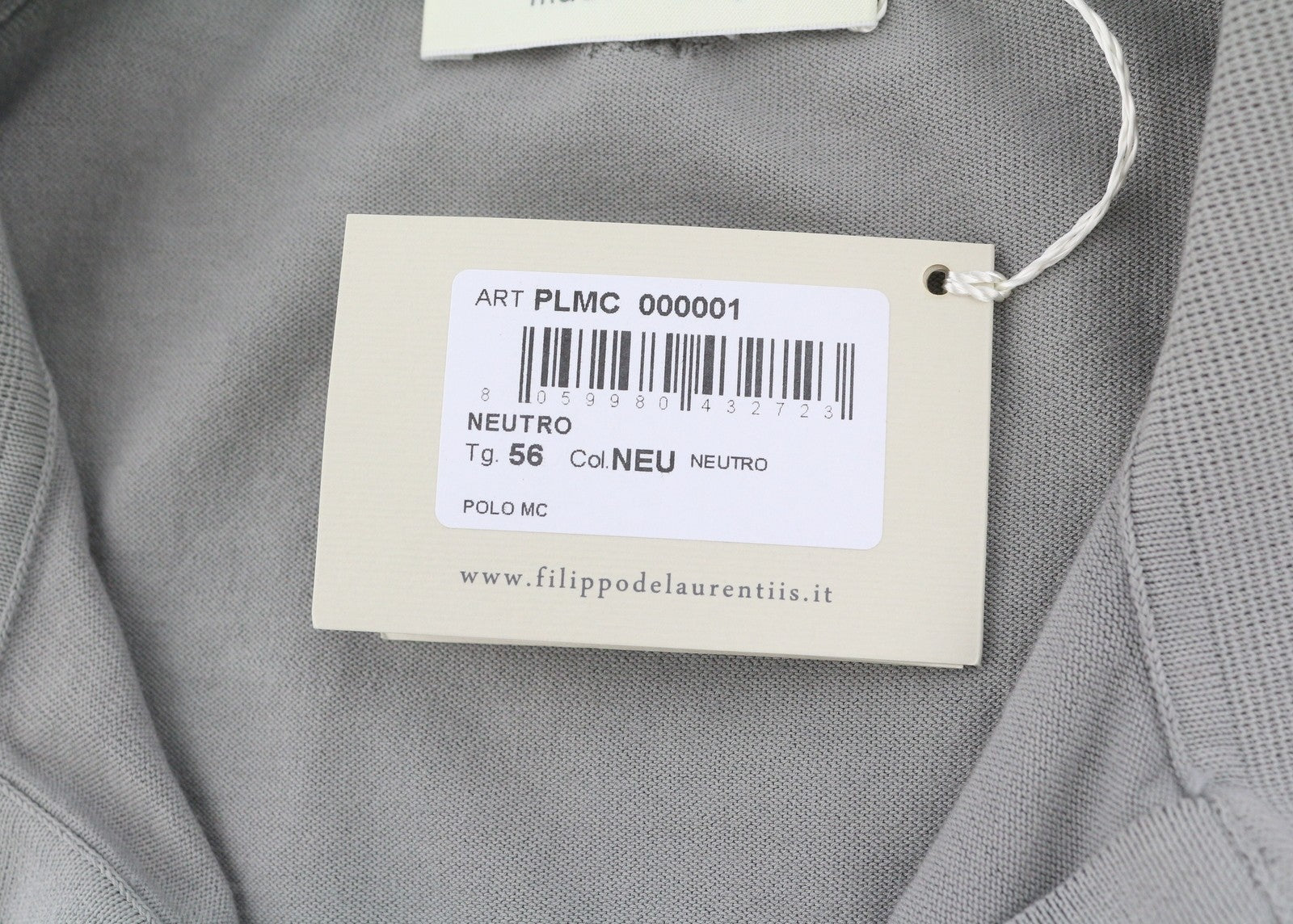 Filippo De Laurentiis Herren Polos It56 2xl Grau Stretch Kurzarm
