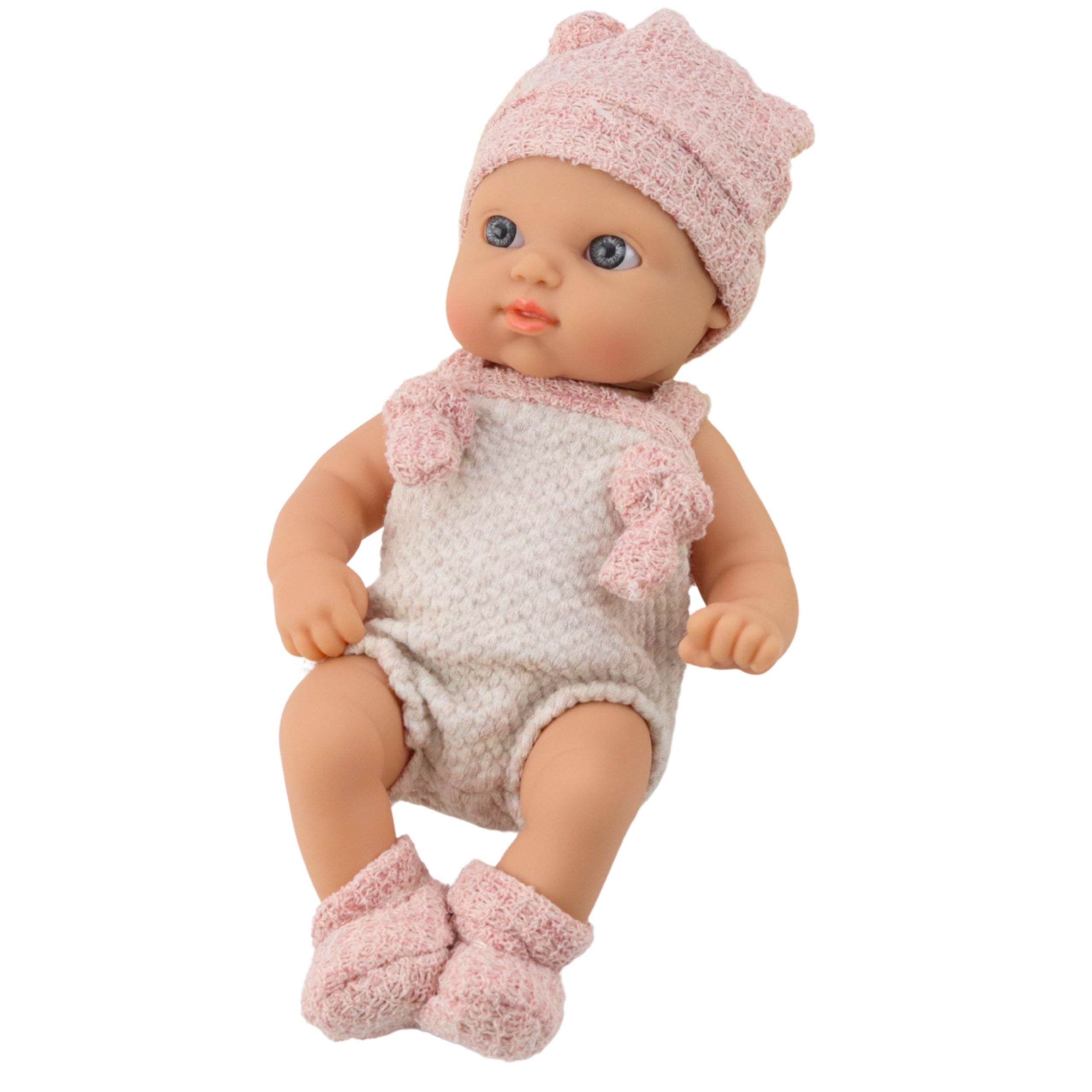 Baby Doll Pink Outfit Hat Bib 18 Cm