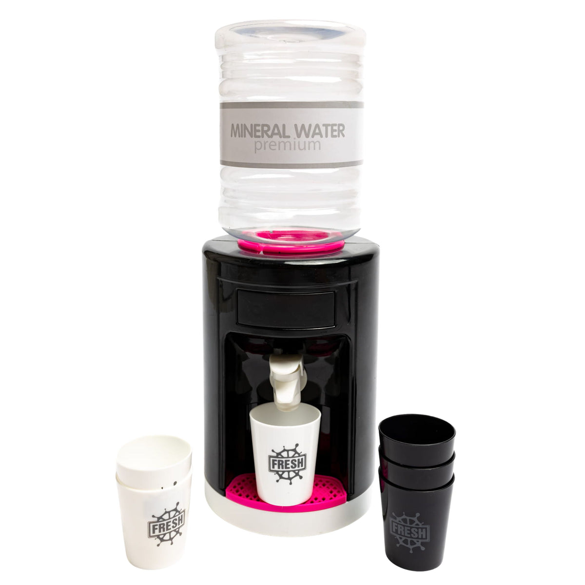 Distributeur d'eau jouet pour enfants avec lumières et sons rose