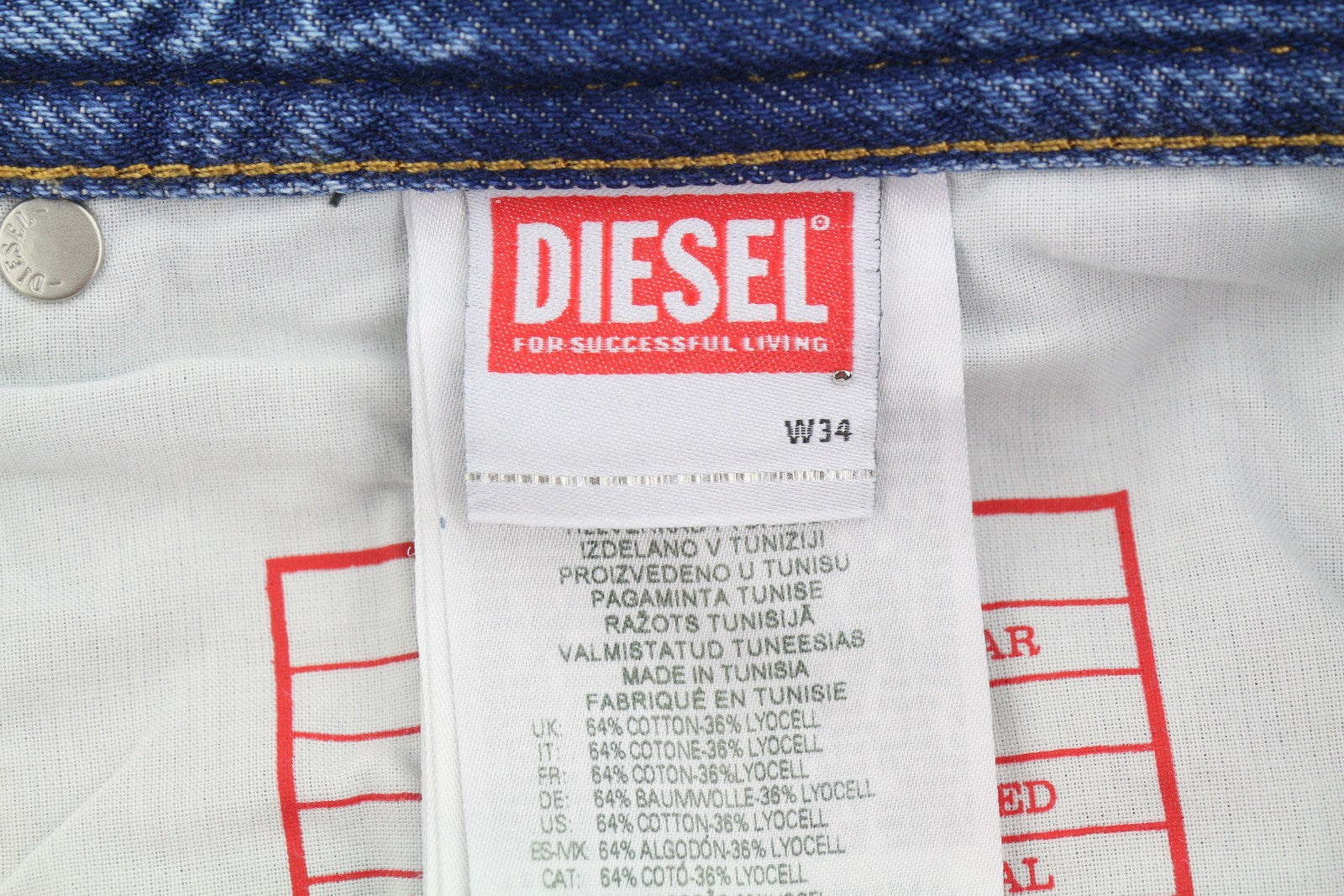 Díosal 2003 D-finitive 09h95 Fir Jeansblue Fit Tapered Rialta Rrp195