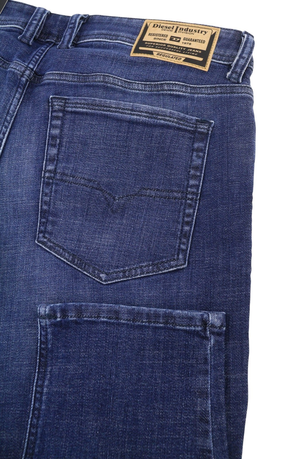 Diesel Troxer R9i69 Men Jeansblue Whiskers Faded Skinny Fit