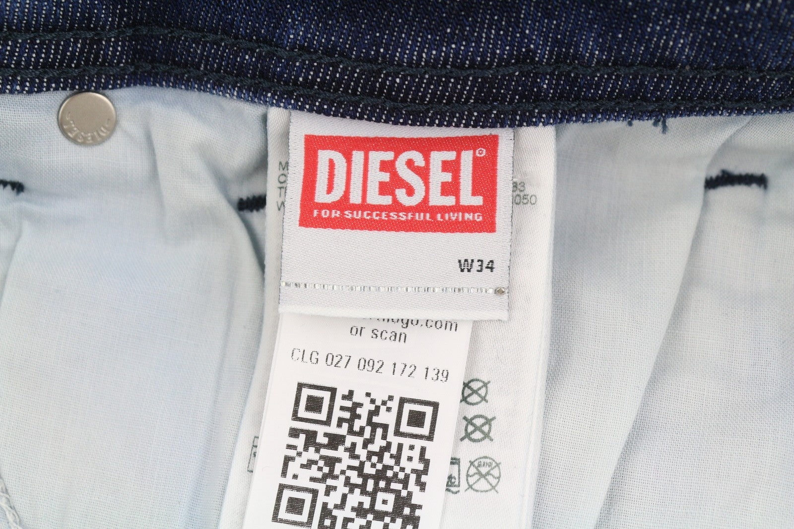 Diesel Troxer R9i69 Men Jeansblue Whiskers Faded Skinny Fit