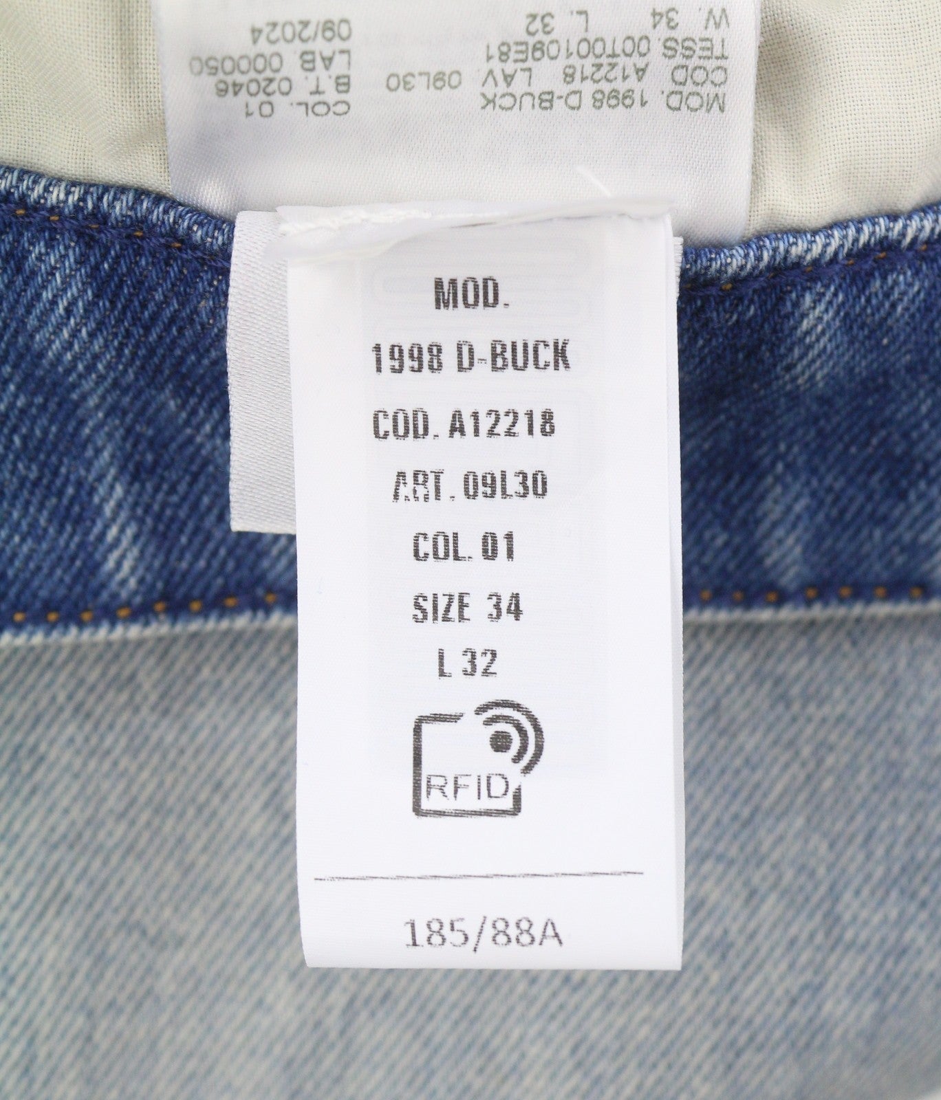 Diesel 1998 D-buck 09l30 Hombre Jeansblue Corte Slim Bootcut Pierna Rrp225