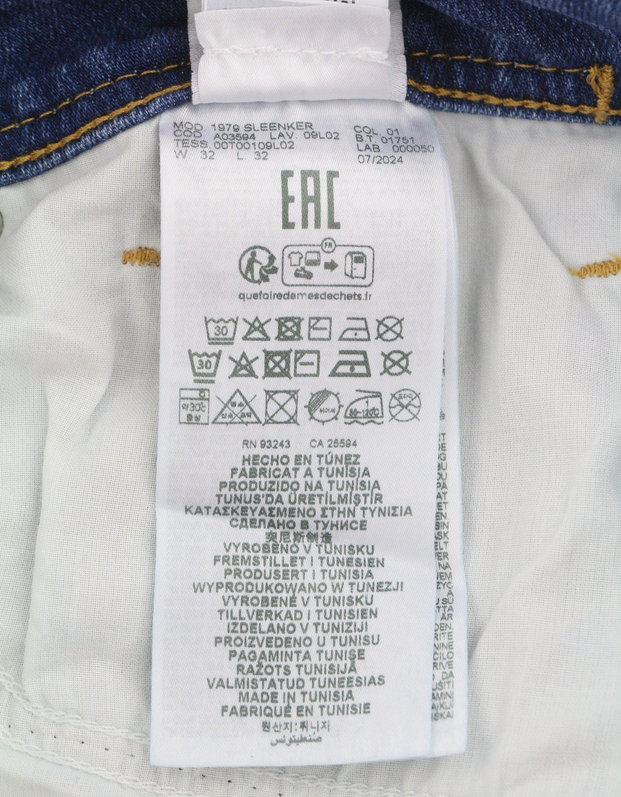 Diesel 1979 Sleenker 09l02 Herre Jeansblå Falmet Skinny Lav talje