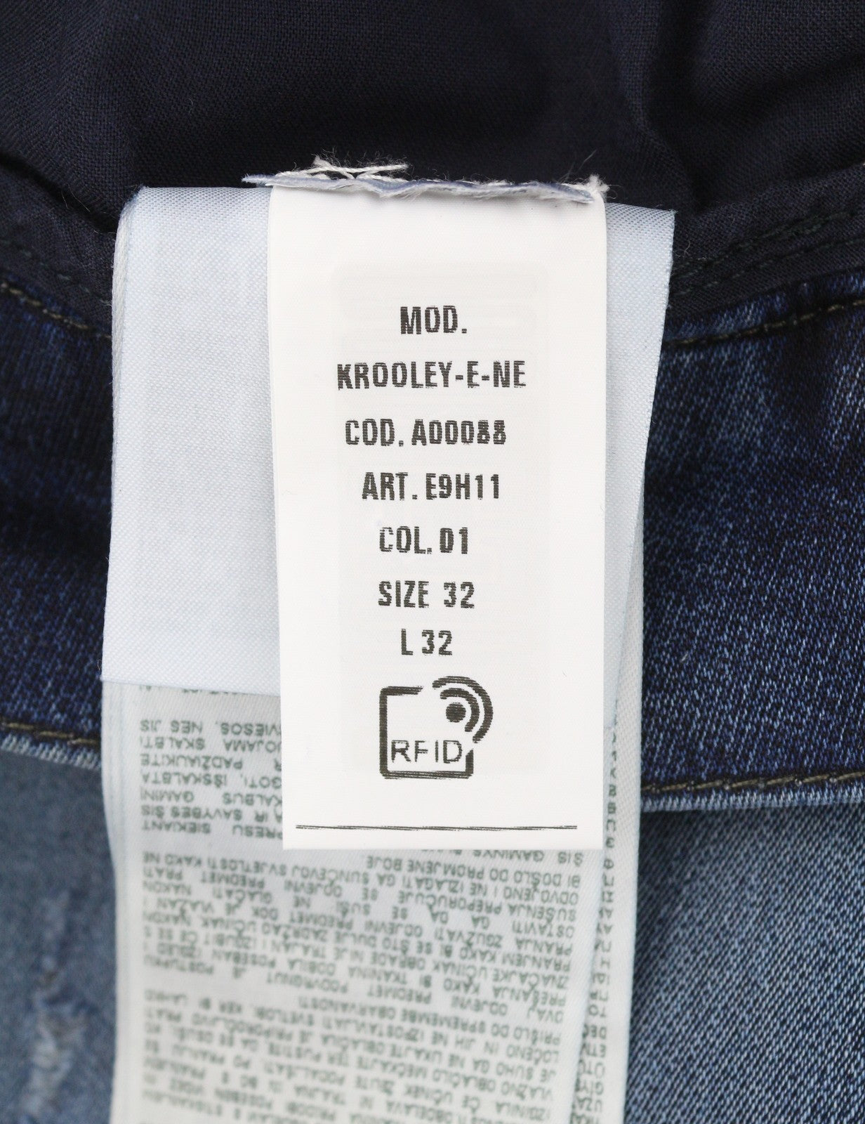 Diesel Krooley-e-ne E9h11 Fir Jeansblue Anacair Faded Jogg Rrp295