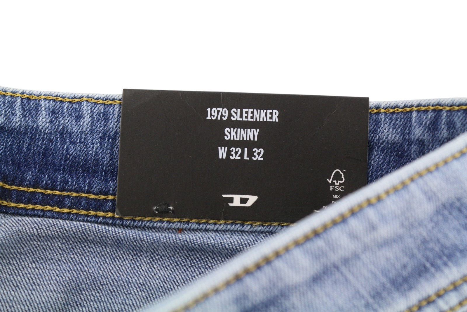 Diesel 1979 Sleenker R329k Men Jeansblue Faded Skinny Fit Rrp195